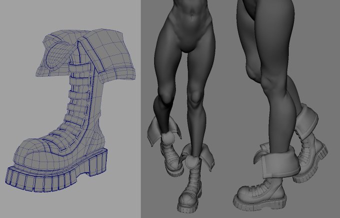 Low poly legs