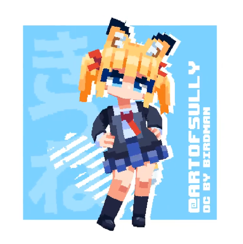 Lowpoly pixel art