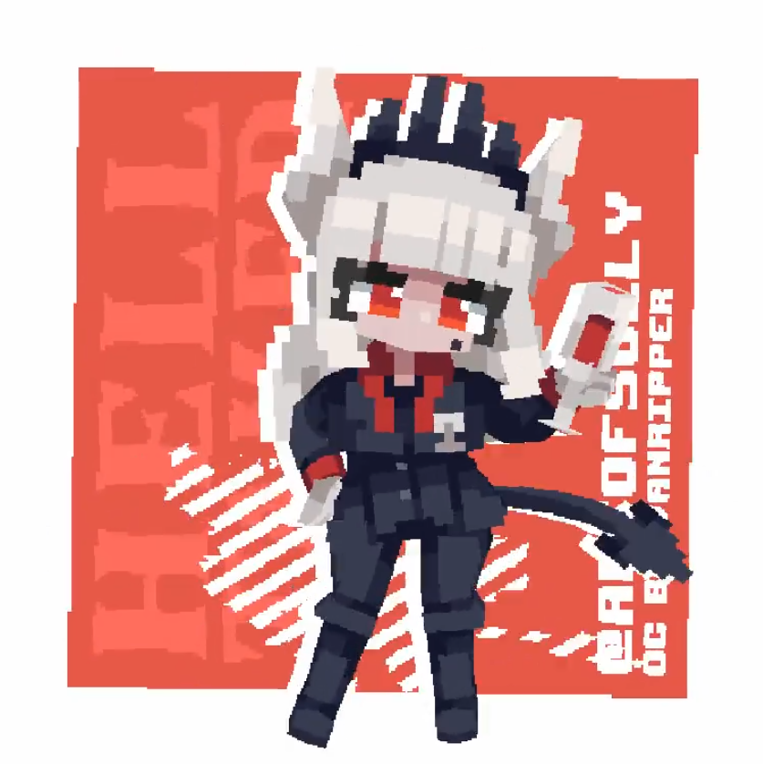Lowpoly pixel art