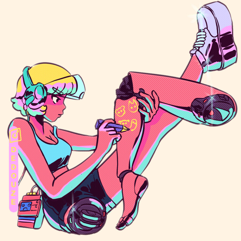 Cyborg girl, cyber punk