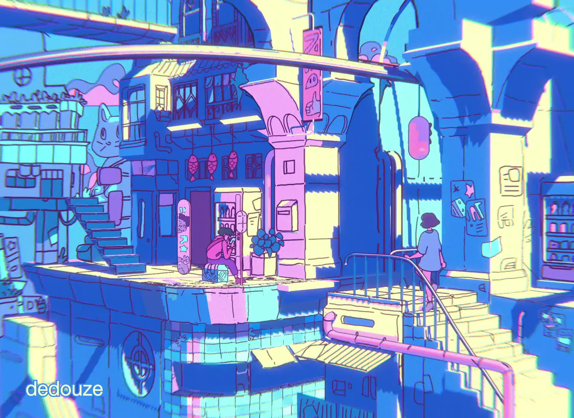 Tram Station by Dédouze