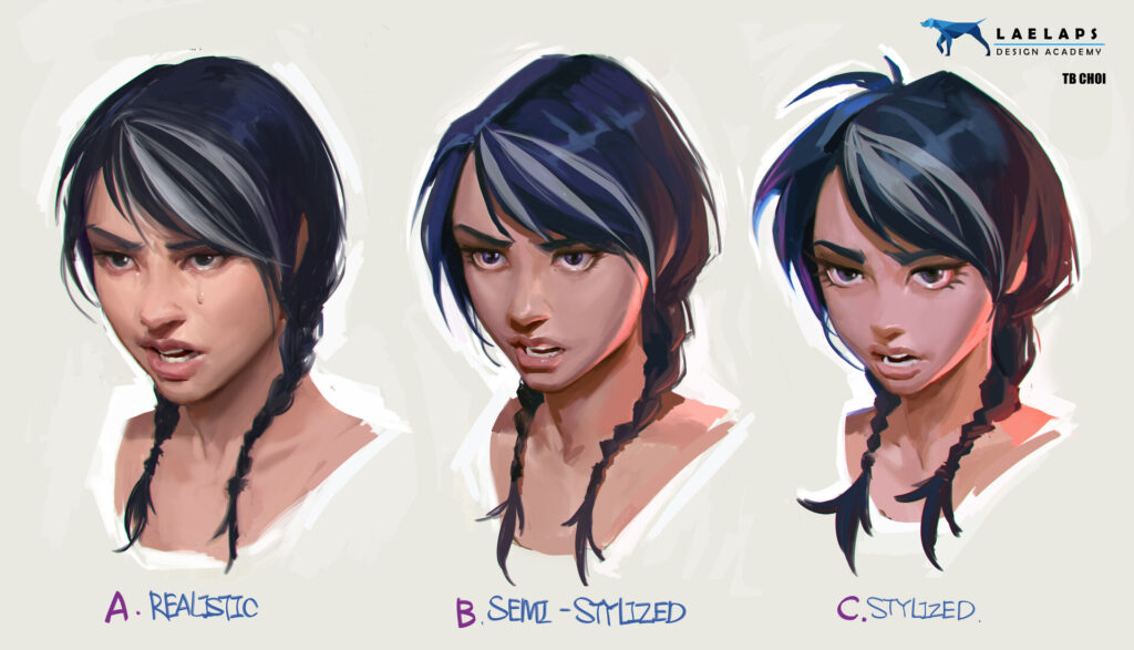 Paint face different style