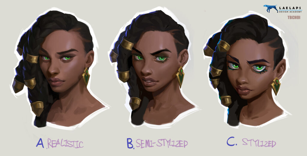 Paint face different style
