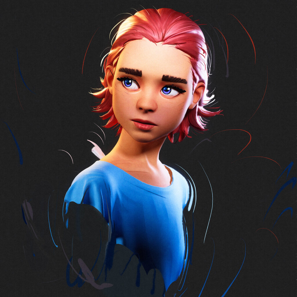 Sketch of the character