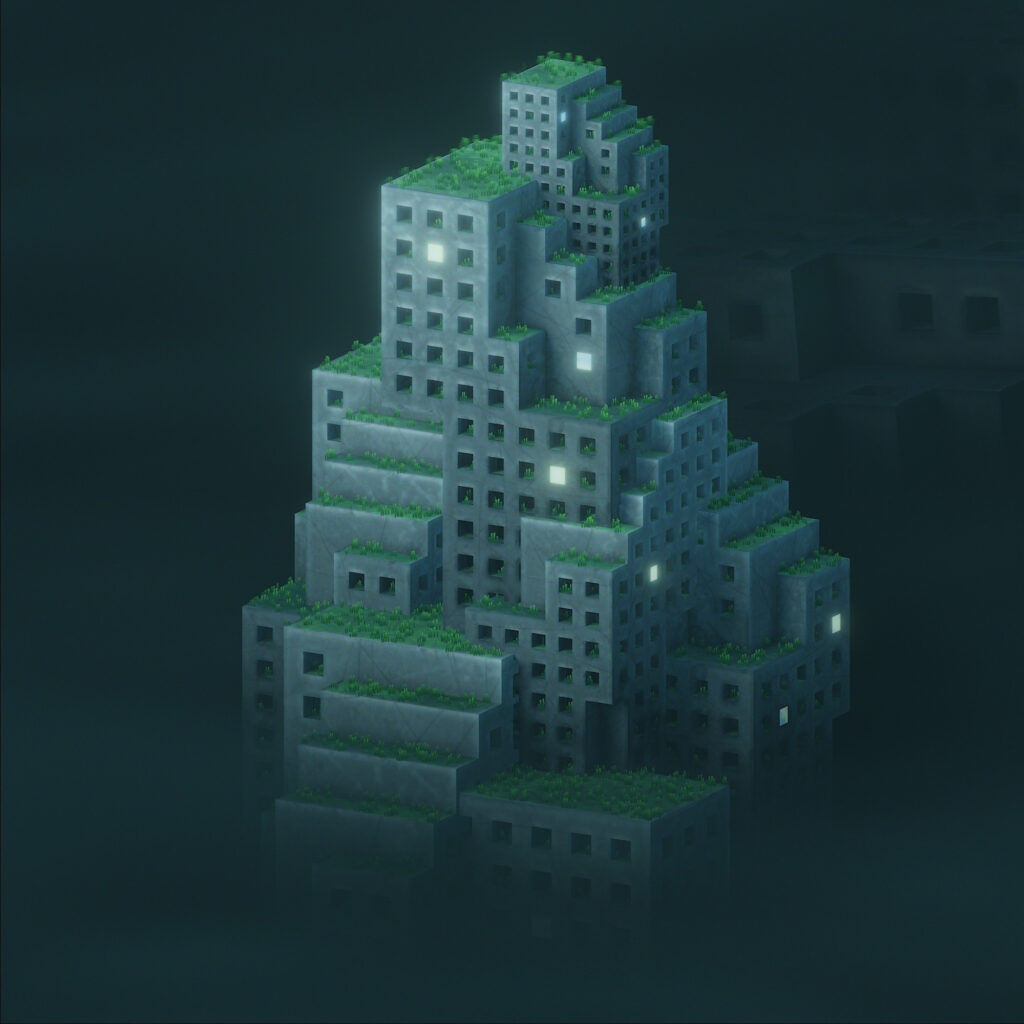 Concrete abstract building