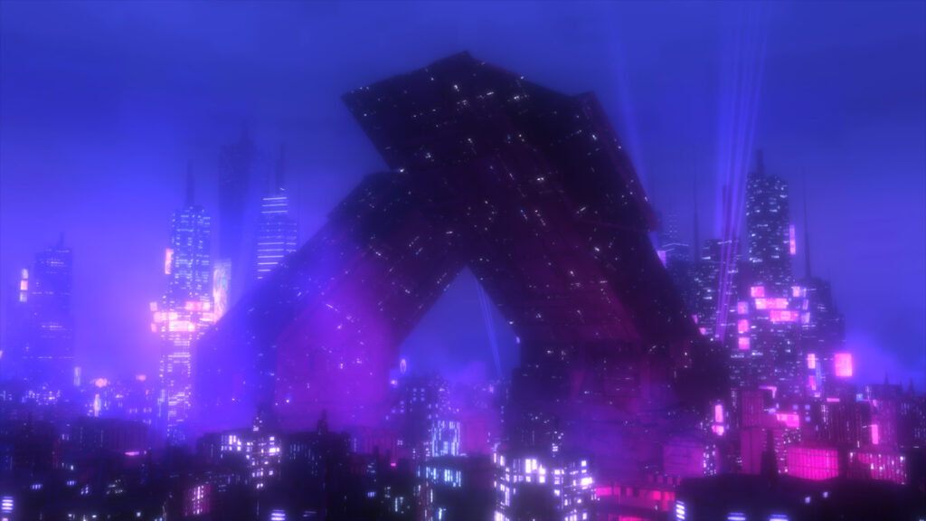 Infinite procedural cyberpunk world